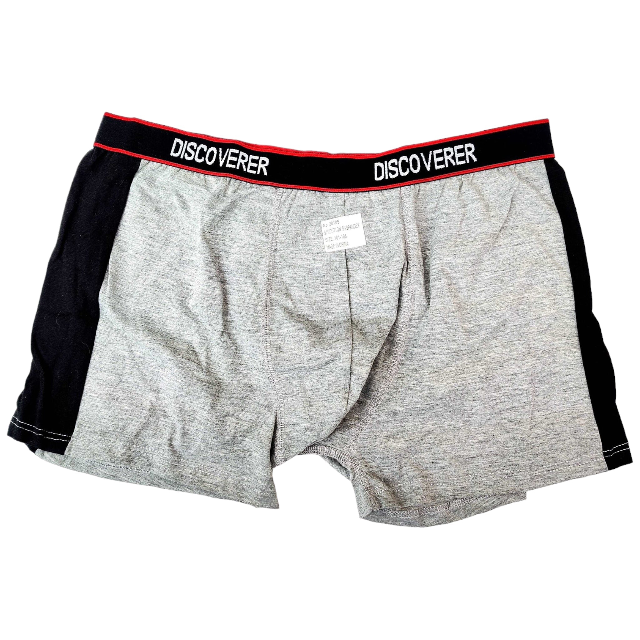 Plain Pure Cotton Mens Flyfront Boxers Underwear，