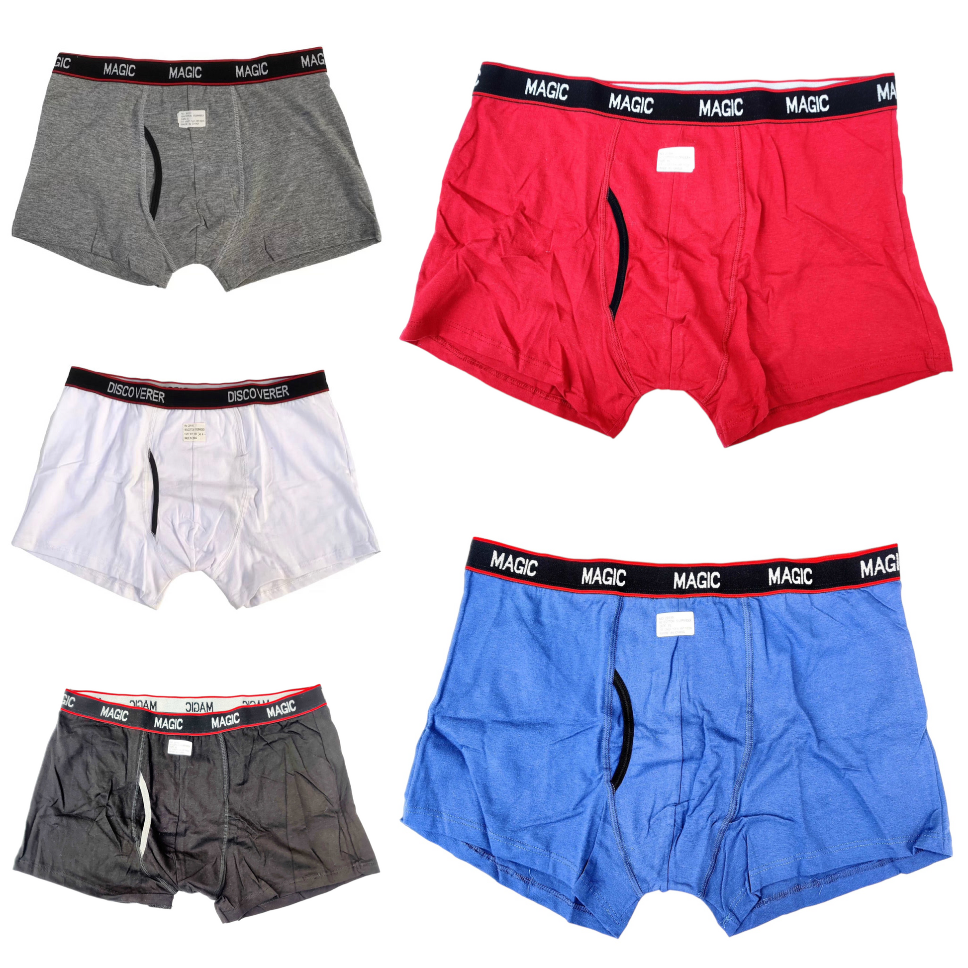 Pure Cotton Mens Flyfront Trunks